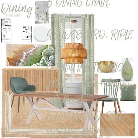 Sample board_Dining room_5_ Interior Design Mood Board by manu' on Style Sourcebook