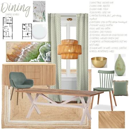Sample board_Dining room_9_ Interior Design Mood Board by manu' on Style Sourcebook