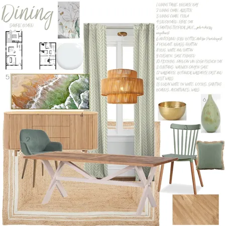 Sample board_Dining room_10_ Interior Design Mood Board by manu' on Style Sourcebook