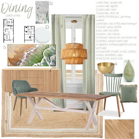 Sample board_Dining room_12_ Interior Design Mood Board by manu' on Style Sourcebook