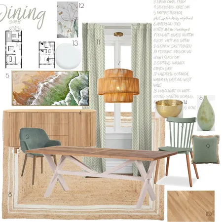 Sample board_Dining room_13_ Interior Design Mood Board by manu' on Style Sourcebook
