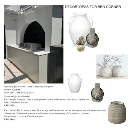 BBQ area Alley Steele Interior Design Mood Board by Design Miss M on Style Sourcebook