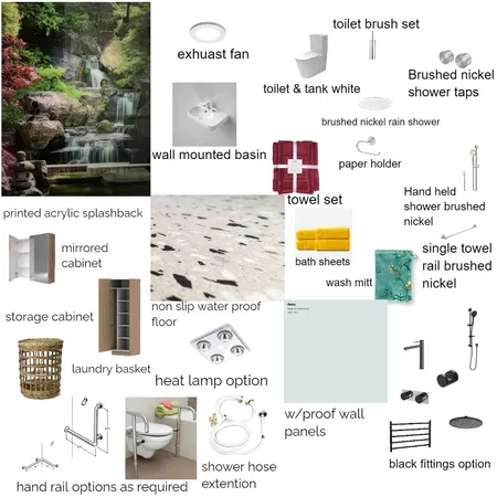 7A a styleboard bath with text Interior Design Mood Board by lt133777@gmail.com on Style Sourcebook