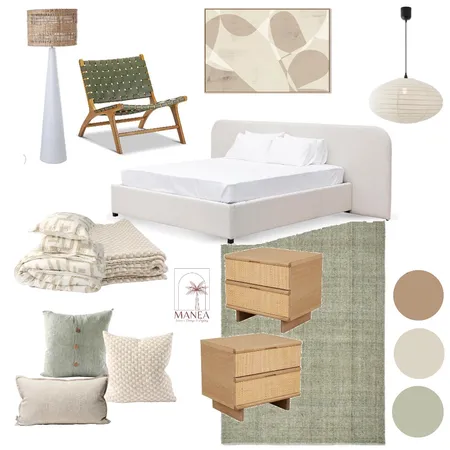 Serene Bedroom Interior Design Mood Board by Manea Interiors on Style Sourcebook