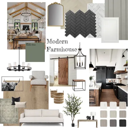 Modern Farmhouse Interior Design Mood Board by kaileeek on Style Sourcebook