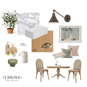 Timeless white & oak kitchen Interior Design Mood Board by EJ Interiors on Style Sourcebook