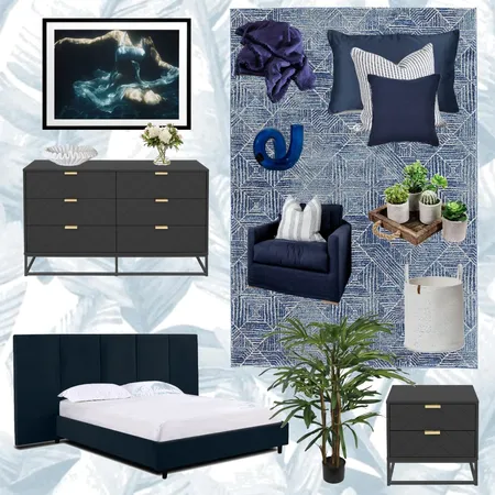 BEDROOM BLUE Interior Design Mood Board by Tailem on Style Sourcebook