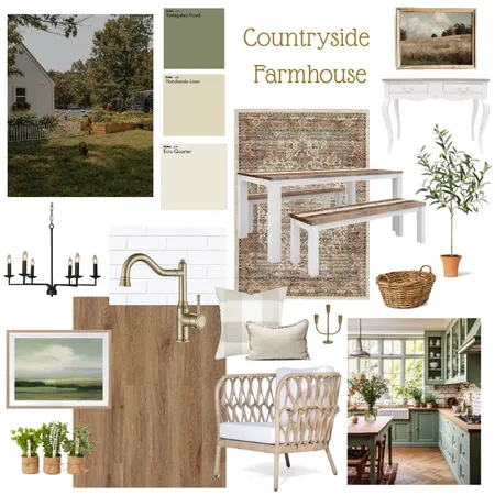 Countryside Farmhouse Interior Design Mood Board by Rebekah Carere on Style Sourcebook
