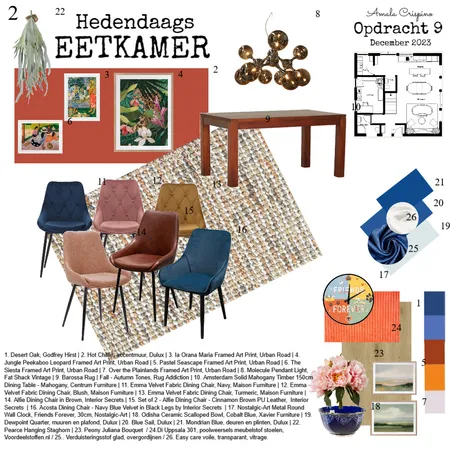 Opdracht 9 -  2. Eetkamer Interior Design Mood Board by Amala108 on Style Sourcebook