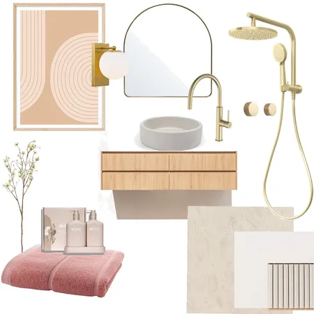 Neutral boho bathroom Interior Design Mood Board by LozP on Style Sourcebook