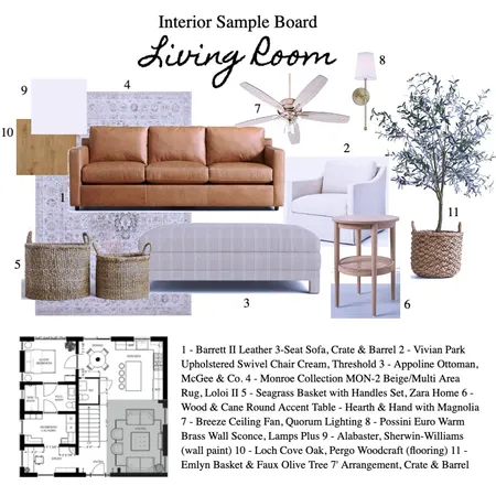 Living Room Sample Board Interior Design Mood Board by jenna.lea.wilson@gmail.com on Style Sourcebook