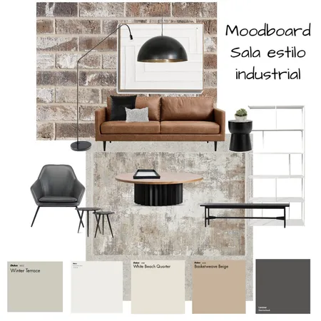 Mood board Sala estilo industrial Interior Design Mood Board by ValeriaBesteiro on Style Sourcebook