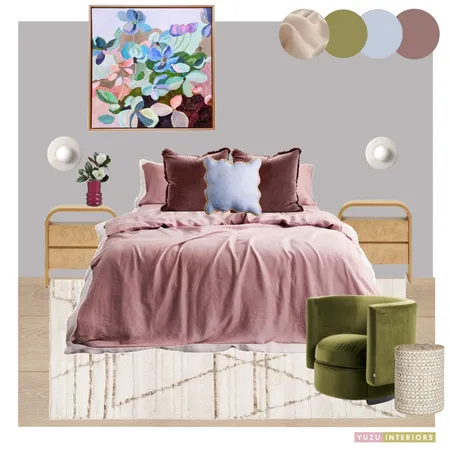 Blissful Bedroom Interior Design Mood Board by Yuzu Interiors on Style Sourcebook