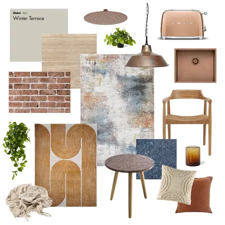 Rustic Industrial Interior Design Mood Board by Bella Living on Style Sourcebook