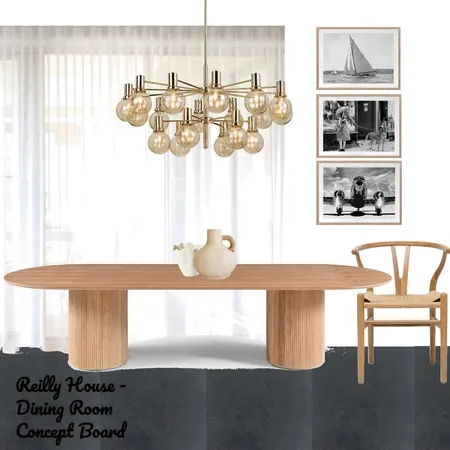 Neutral & Gold Dining Room Interior Design Mood Board by AlexandraT15 on Style Sourcebook
