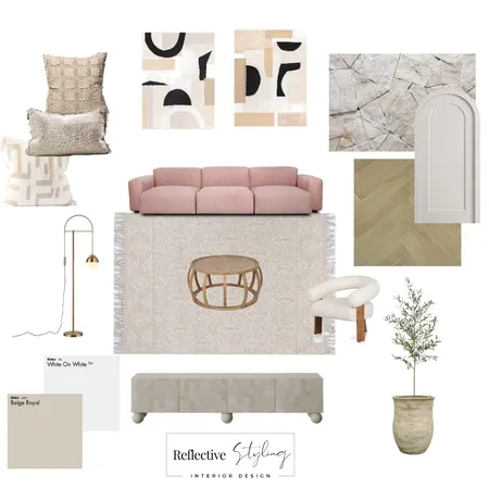 Modern Lounge Room Interior Design Mood Board by Reflective Styling on Style Sourcebook