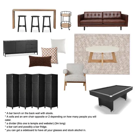 Man cave Interior Design Mood Board by Chantelborg1314 on Style Sourcebook