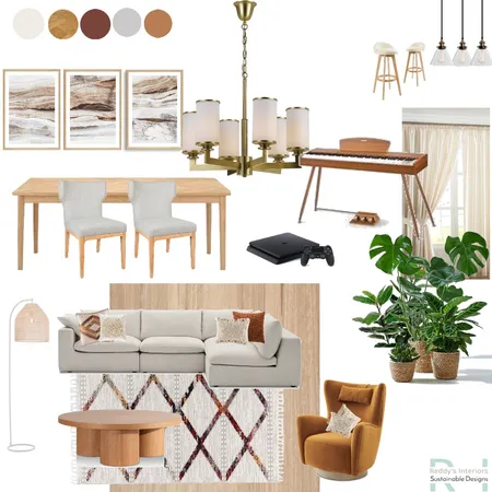 Concept Board Earthy Living and Dining 7 Dec Interior Design Mood Board by vreddy on Style Sourcebook