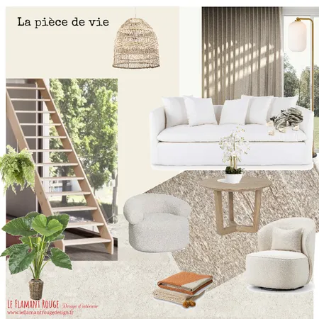 pièce de vie Faten salon Interior Design Mood Board by Le Flamant Rouge Design d'intérieur on Style Sourcebook