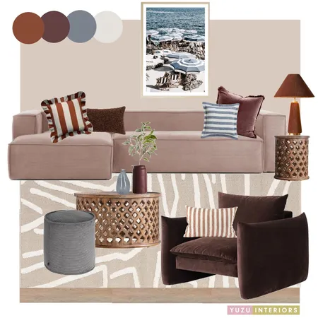 Cosy Coastal Loungeroom Interior Design Mood Board by Yuzu Interiors on Style Sourcebook
