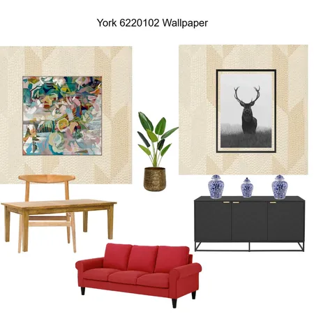 Dining Room Wallpaper - York- S6220102 Interior Design Mood Board by Asma Murekatete on Style Sourcebook