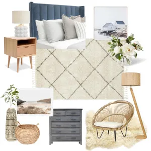 Coastal Bedroom Interior Design Mood Board by westofhere on Style Sourcebook