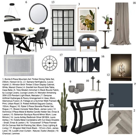 Dining Interior Design Mood Board by vinj on Style Sourcebook