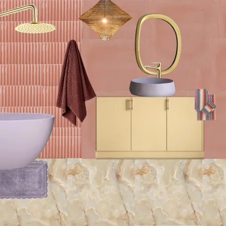 Bath - Peach & Lilac Interior Design Mood Board by dl2407 on Style Sourcebook