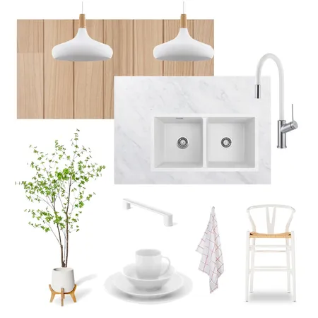 White Kitchen Interior Design Mood Board by judithscharnowski on Style Sourcebook