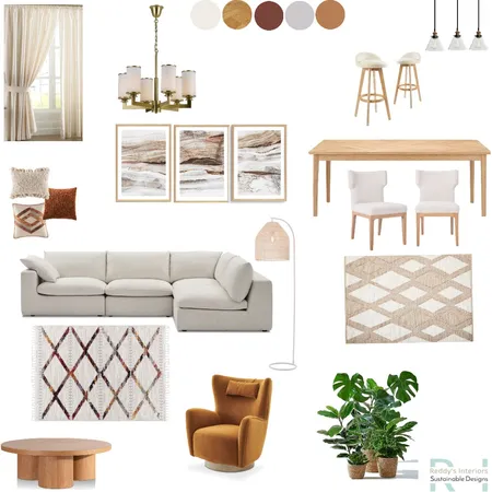 Earthy Living and Dining Mood Board 3 Dec Interior Design Mood Board by vreddy on Style Sourcebook