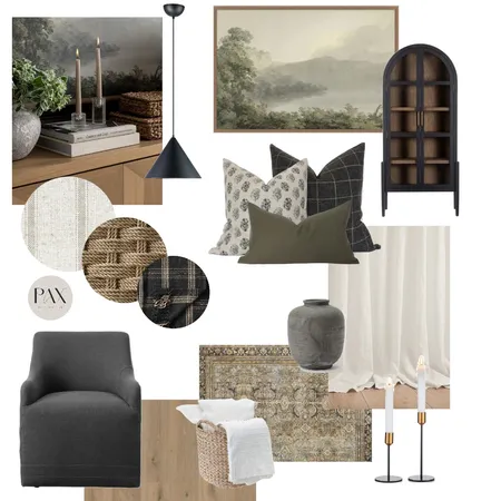 Warm Living Area Interior Design Mood Board by PAX Interior Design on Style Sourcebook