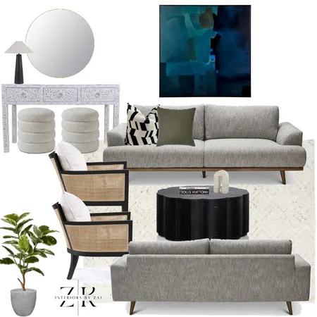 Modern Mid Century Interior Design Mood Board by Interiors By Zai on Style Sourcebook