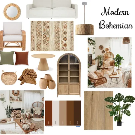 Bohemian Mood Board Interior Design Mood Board by J.Ortmeier on Style Sourcebook