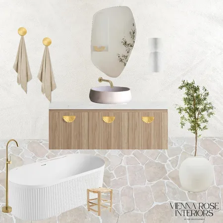 Modern Med Bathroom Interior Design Mood Board by Vienna Rose Interiors on Style Sourcebook