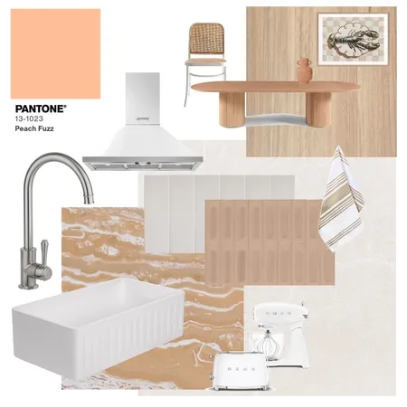 Pantone - Peach Fuzz Interior Design Mood Board by Libby Malecki Designs on Style Sourcebook