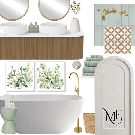 Spa Like Master Bathroom Interior Design Mood Board by Meggie Ferrer Design on Style Sourcebook