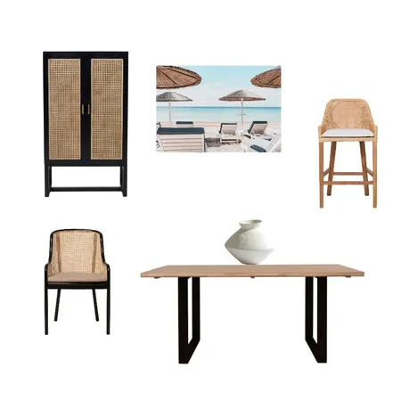 Oz Design Rattan and a touch of black Interior Design Mood Board by VickiAndersen on Style Sourcebook