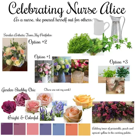 Celebrating Nurse Alice 12.27.23 Interior Design Mood Board by botanicalsbykb@gmail.com on Style Sourcebook