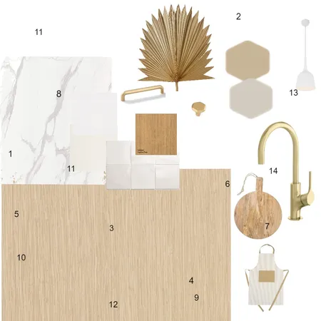 Kitchen material Board Interior Design Mood Board by MaïCamara on Style Sourcebook