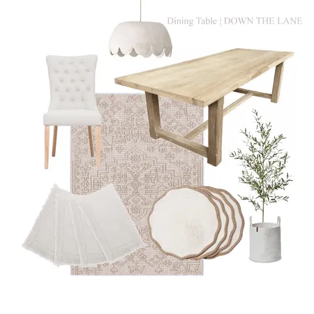 Dining Table Interior Design Mood Board by DOWN THE LANE by Tina Harris on Style Sourcebook