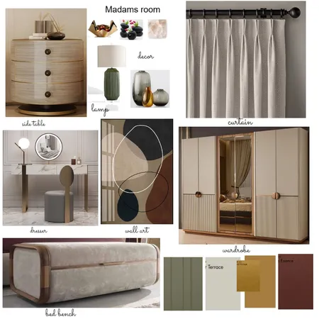 Hadiza madams room Interior Design Mood Board by Oeuvre designs on Style Sourcebook