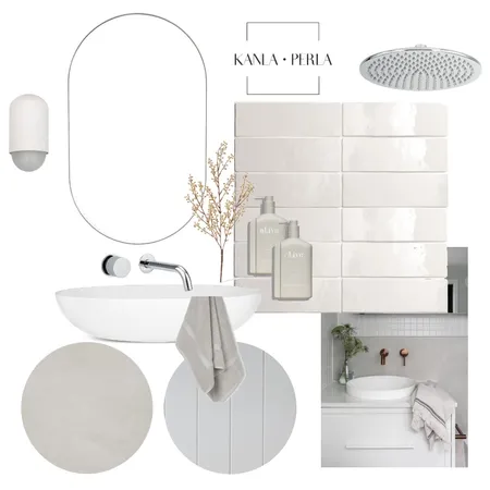 Ensuite ~ The Seamist Project "Pool House" Interior Design Mood Board by K A N L A    P E R L A on Style Sourcebook