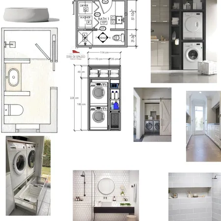IDI Assignment 4 - guest bathroom & laundry Interior Design Mood Board by bedols@yahoo.com on Style Sourcebook