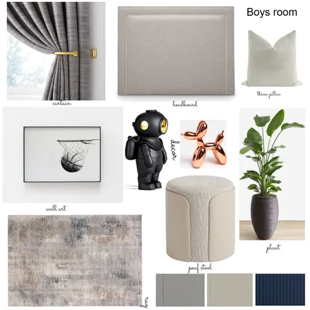 Obuse boys room Interior Design Mood Board by Oeuvre designs on Style Sourcebook