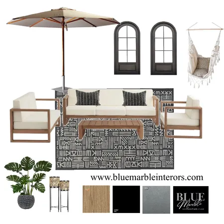 Patio Black and wood Interior Design Mood Board by Blue Marble Interiors on Style Sourcebook