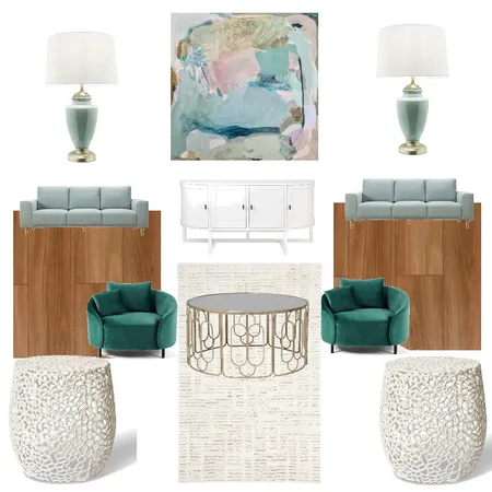 Mid Century Touch of Glam Interior Design Mood Board by Land of OS Designs on Style Sourcebook
