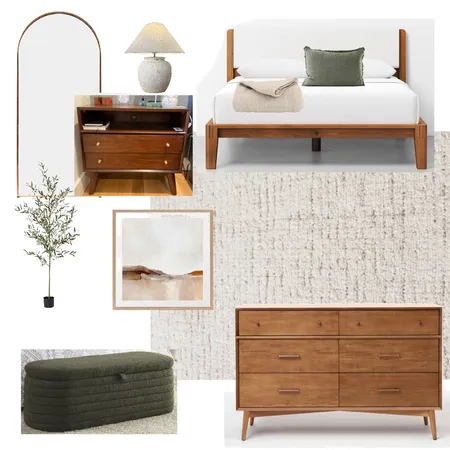 mid century modern bedroom Interior Design Mood Board by Morgan.jones23 on Style Sourcebook