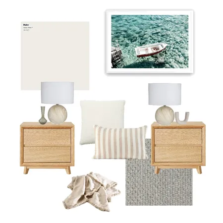 Coastal Bedroom Interior Design Mood Board by Veronica M on Style Sourcebook