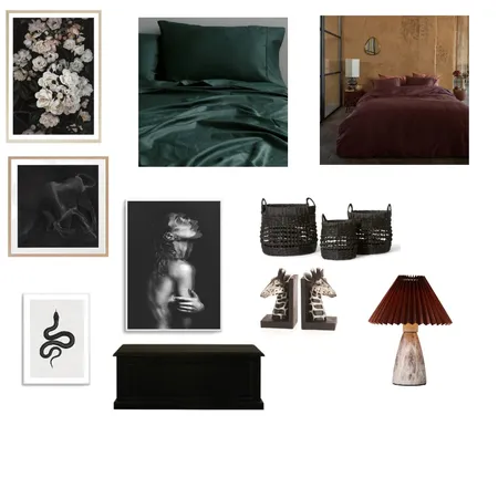 goth bedroom Interior Design Mood Board by kyliecraig on Style Sourcebook