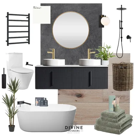 Scandinavian Style Bathroom Interior Design Mood Board by Divine Interiors on Style Sourcebook